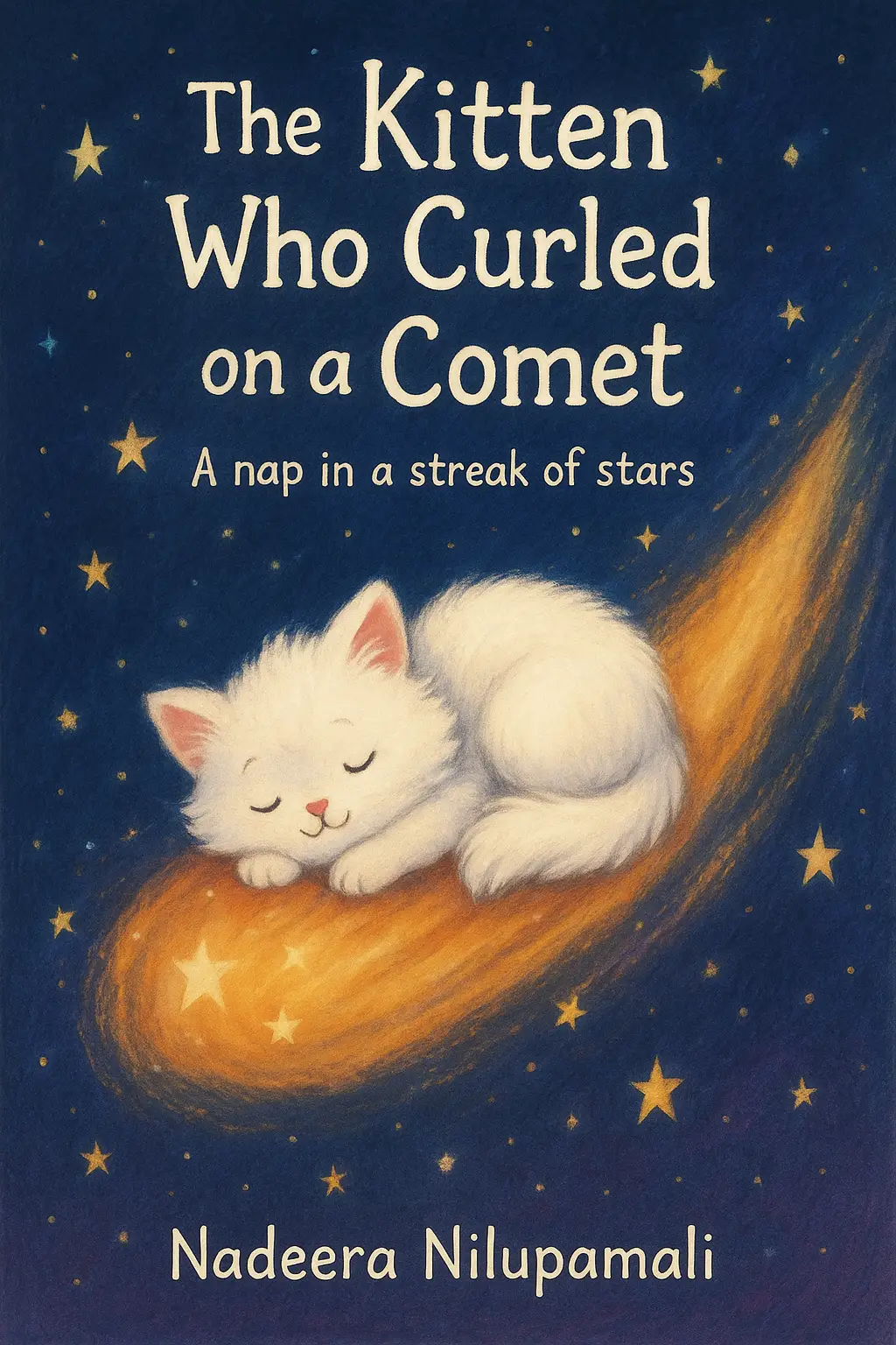 The Kitten Who Curled on a Comet - A nap in a streak of stars