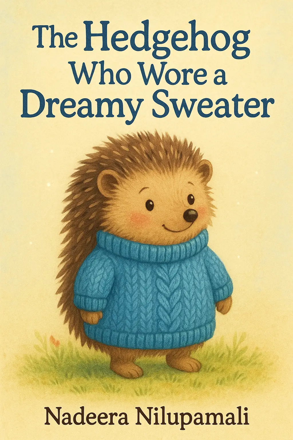 The Hedgehog Who Wore a Dreamy Sweater - Knitted with yawn-thread