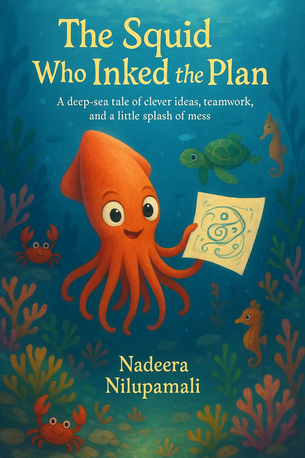 The Squid Who Inked the Plan - A deep-sea tale of clever ideas, teamwork, and a little splash of mess