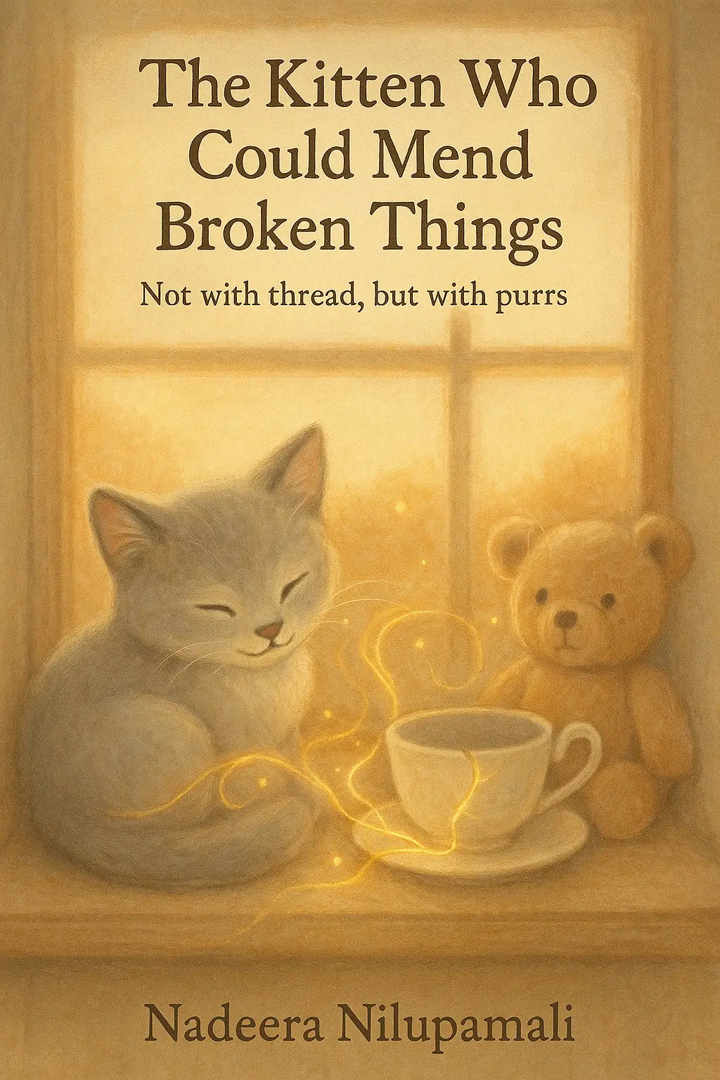 The Kitten Who Could Mend Broken Things - Not with thread, but with purrs