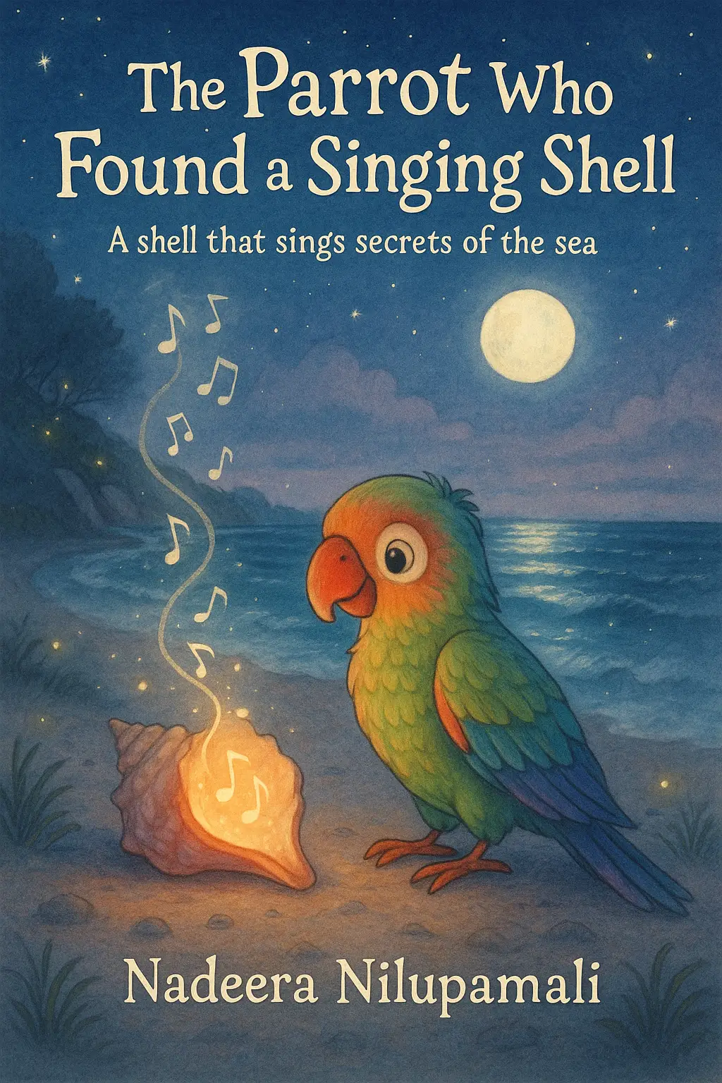 The Parrot Who Found a Singing Shell - A shell that sings secrets of the sea