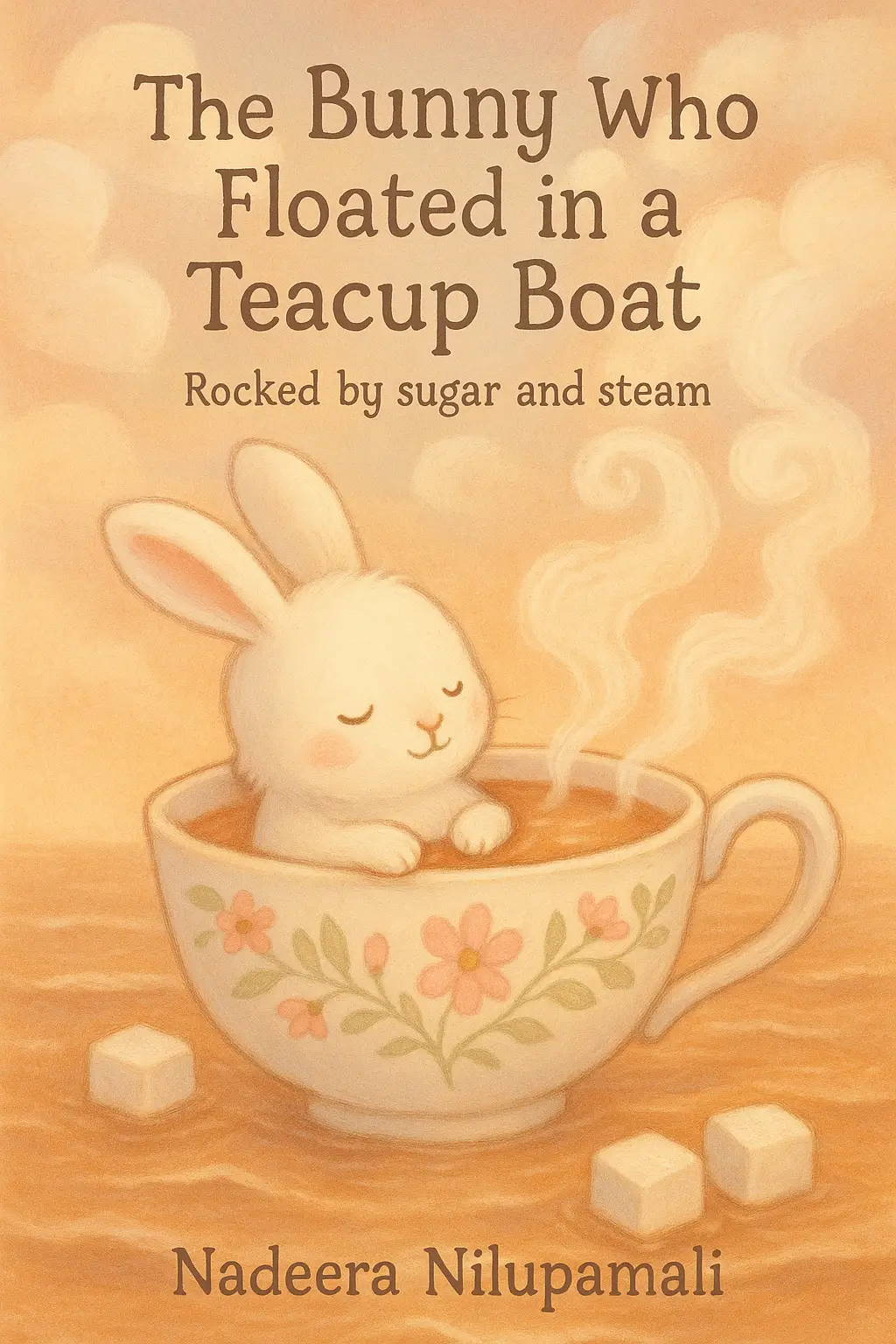 The Bunny Who Floated in a Teacup Boat - Rocked by sugar and steam