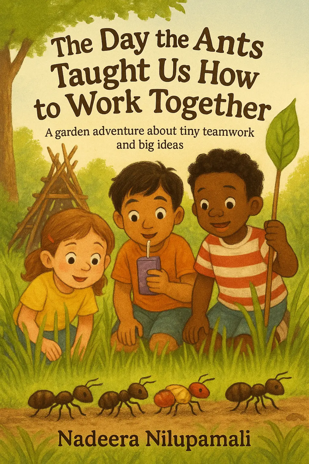 The Day the Ants Taught Us How to Work Together - A garden adventure about tiny teamwork and big ideas
