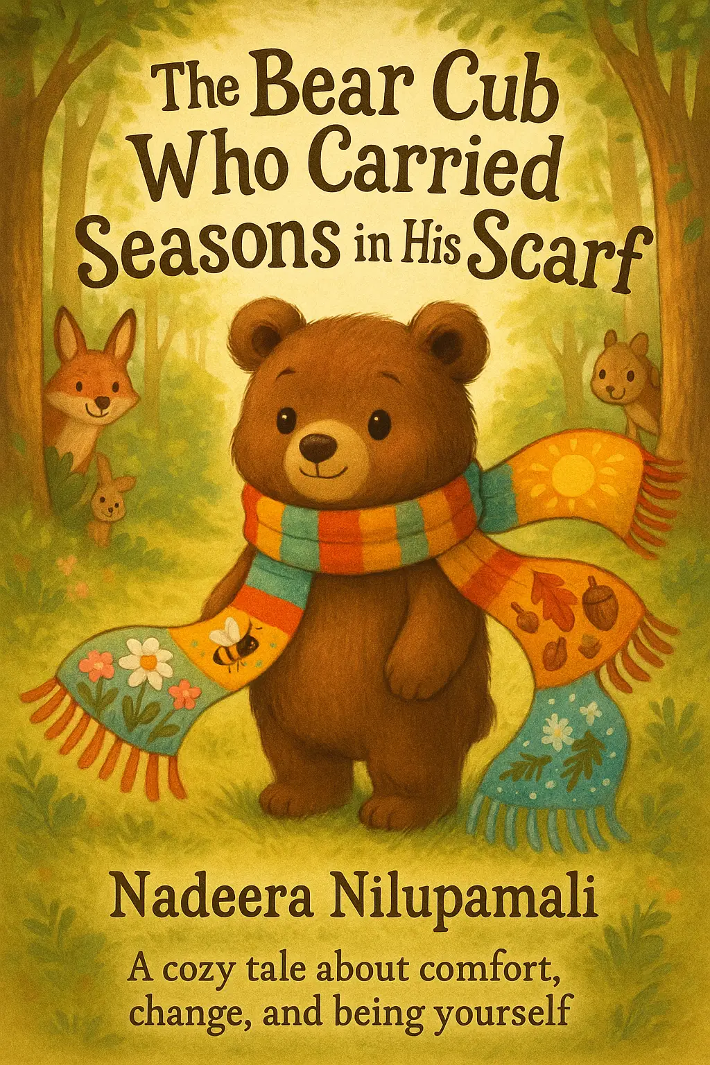 The Bear Cub Who Carried Seasons in His Scarf - A cozy tale about comfort, change, and being yourself