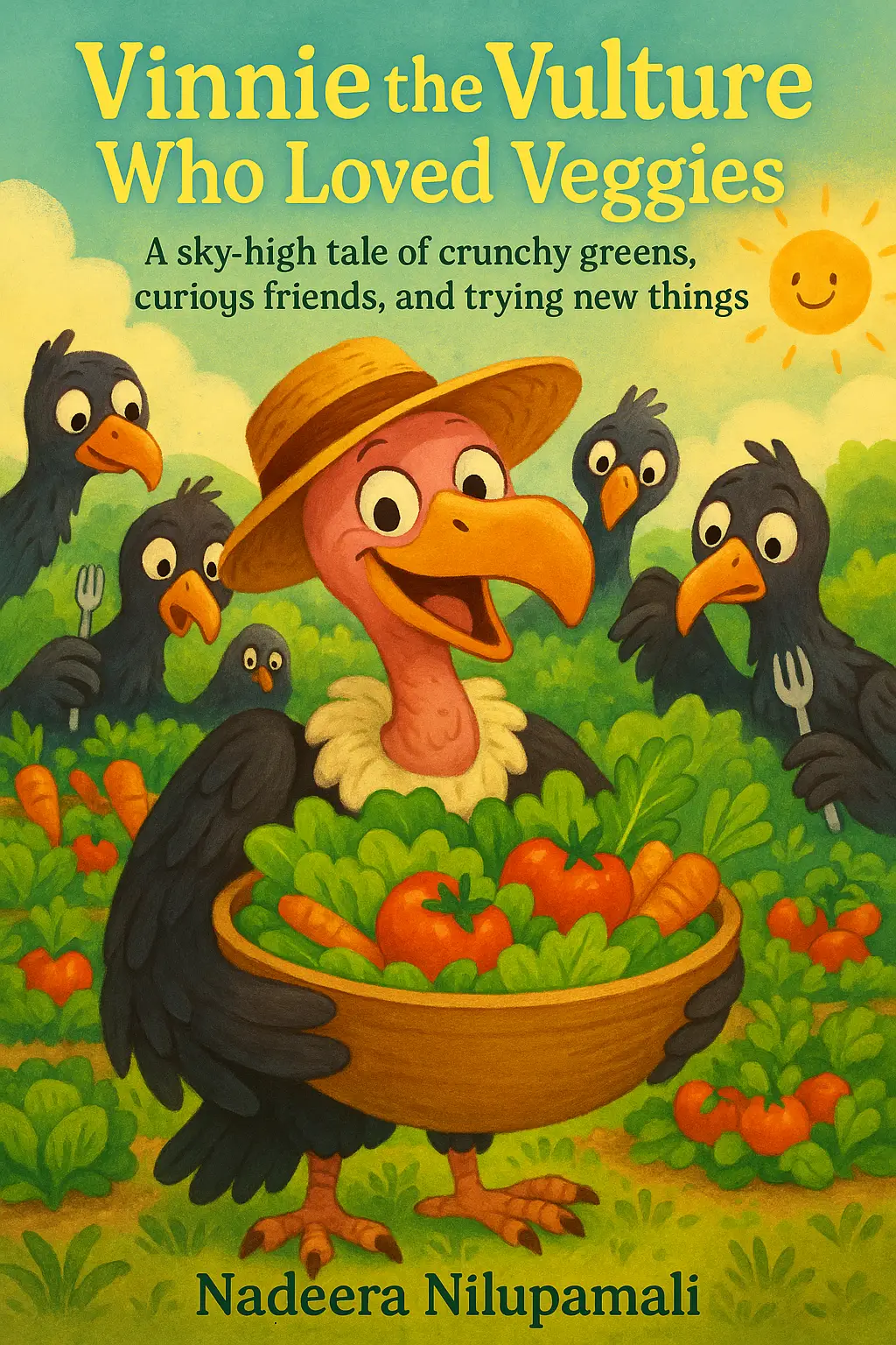 Vinnie the Vulture Who Loved Veggies - A sky-high tale of mixed-up meals, friendship, and trying new things