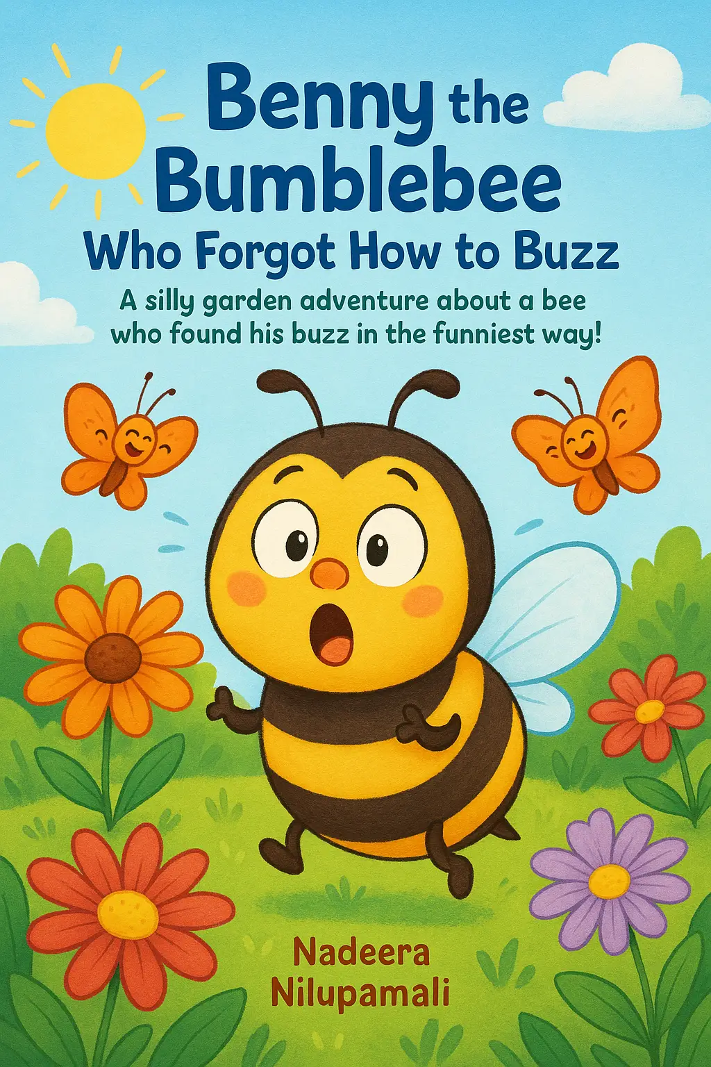 Benny the Bumblebee Who Forgot How to Buzz - A silly garden adventure about a bee who found his buzz in the funniest way!
